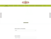 Tablet Screenshot of clarets.com